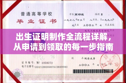 郊区出生证明制作全流程详解，从申请到领取的每一步指南