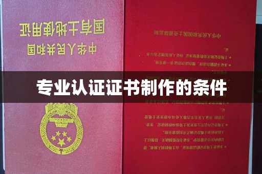陆河专业认证证书制作的条件