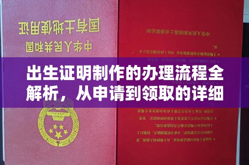 阜康出生证明制作的办理流程全解析，从申请到领取的详细指南